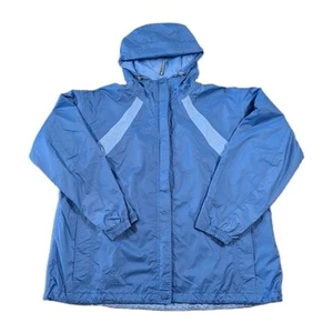 Columbia XCO Storm Dry Jacke Herren Medium Babyblau Kapuze Wandern Outdoor - Bild 1 von 16