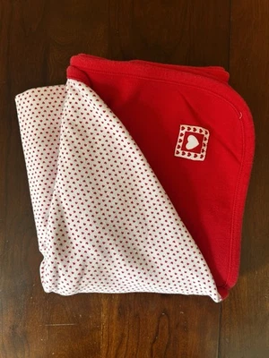 Manta Gymboree Snow Babies 1997 de colección años 90 corazones de lunares rojos Foto 1 de 3