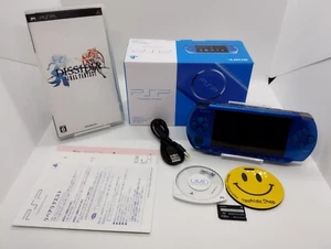 Sony PSP 3000 Blossom Blue Konsole mit Ladegerät Playstation Portable OVP getestet - Bild 1 von 14