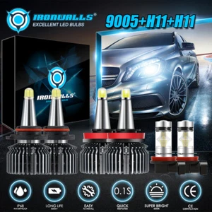 Kit combinado de 8 lados bombillas LED + faro antiniebla para Jeep Grand Cherokee 2014-2017 - Imagen 1 de 12