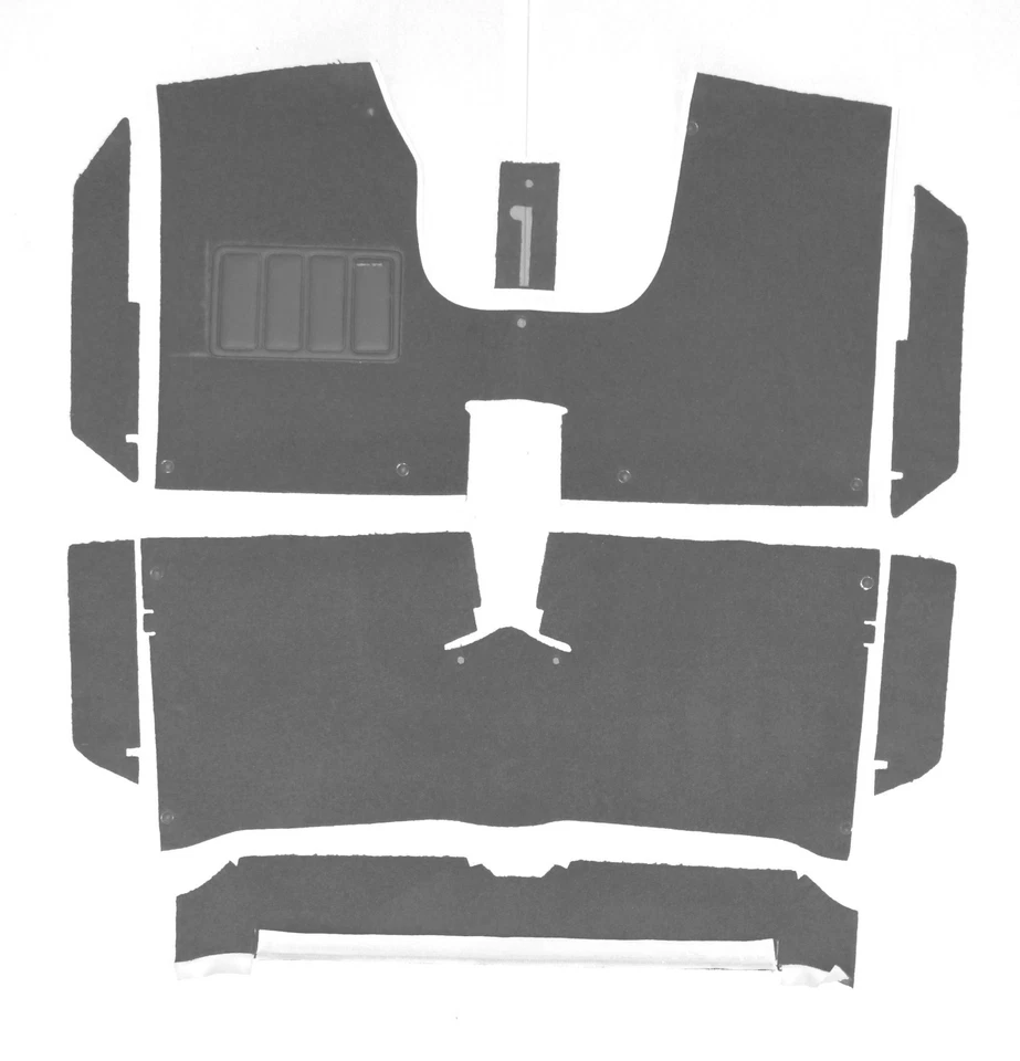Juego de alfombras de terciopelo gris para Renault R5 y R5 Alpine 1972-1984  Foto 1 de 1