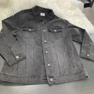 DC Men’s Denim Jean Jacket Charcoal Matt Black Unisex Adult Size X 99% Cotton - Bild 1 von 12