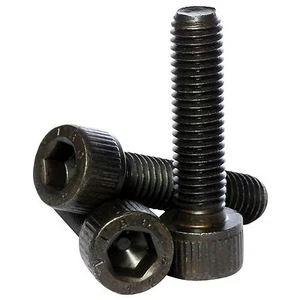 M5 ( 5mm ) Black Self Colour 12.9 High Tensile Socket Cap Screws Allen Bolts HT - Picture 1 of 33