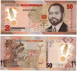 Billete de Mozambique 2024 P156 50 Meticais UNC polímero - Imagen 1 de 1