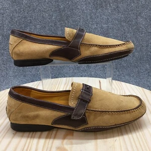Bacco Bucci Shoes Mens 10 M Torrado Loafers Brown Slip On Casual Comfort Low Top - Picture 1 of 22
