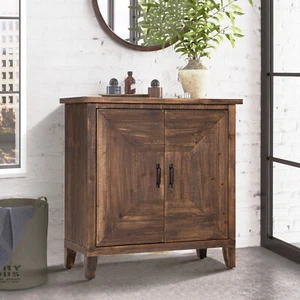 Entryway Cabinet Hallway Cabinet with Doors and Shelves Wooden Buffet Cabinet - Picture 1 of 12