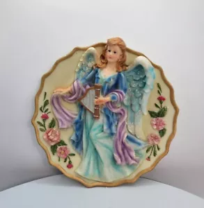 Handgefertigte 6" 3D geprägte Engel Platte East West Vertrieb Co - Bild 1 von 4