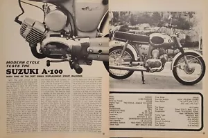 1968 Suzuki A100 Motorrad 3pg Testartikel - Bild 1 von 1