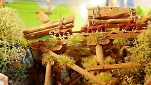 HOn30 HOe OO9 Cast Metal Log Buggy Kit with custom ARU 4mm Wheels: 8 TRUCKS - Picture 1 of 12