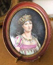 Portrait impératrice Joséphine sur porcelaine - Napoléon