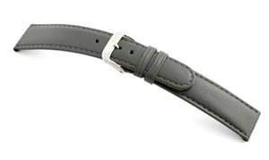 RIOS1931 Genuine Saddler's Leather Watch Band 20 mm Short S Gris pedregoso "ARIZONA" - Imagen 1 de 3