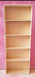 New 2 decorative 1:6 miniature dollhouse 5-shelf Wood Bookcases wooden bookshelf - Picture 1 of 17