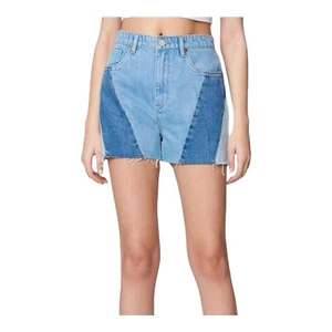 BlankNYC Shorts Women's 31 Denim Blue The Reeve Ribcage High-Rise 100% Cotton - Picture 1 of 12