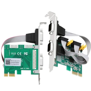 PCI express to serial port card PCIE Expansion Serial Card Riser Card Adapter - Picture 1 of 6