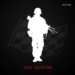 Military Soldier Vinyl Decal Sticker | Support Army Marines Navy 292 - Foto 1 di 4