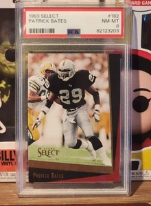 1993 Patrick Bates Select Rookie Card PSA Graded 8.0 Raiders Near Mint/Mint - Picture 1 of 2