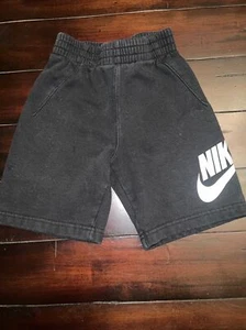 EUC Nike Boys Youth Lightweight French Terry Shorts Black Size 7 86G710 023 - Picture 1 of 3