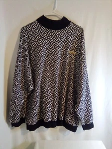 Adidas Women's Mock Neck Sweatshirt All Over Print Cotton Pullover size XL/22 - Picture 1 of 9