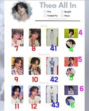 P1Harmony All In official genuine photocard stand kpop kor seller Theo kiho