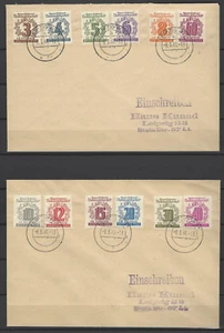 S3-A23) W. Sachsen Mi 138-149 compl. Juego de 2 cartas, estilo limpio, MI 50€ - Imagen 1 de 2