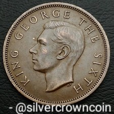 New Zealand 1 Penny 1952. KM#21. Large One Cent Coin. Tui Bird. George VI.