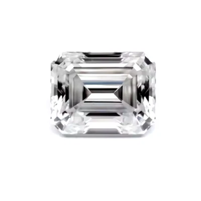 0.50CT Natural White Diamond - 4mm Emerald Cut, VVS1 D Grade Certified S08 - Изображение 1 из 4