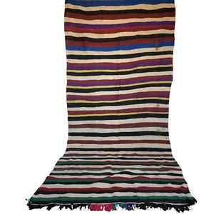 Handwoven Vintage Moroccan Berber Rug | 40+ Year Old Wool Masterpiece | Bohemia - Picture 1 of 24