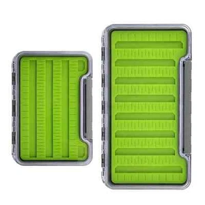 Aventik Caja Mosca Impermeable Almohadilla de Silicona Espuma Transparente Caja de Pesca Almacenamiento de Peces - Imagen 1 de 7