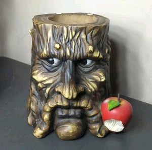 Angry Orchard Hard Cider Beer Tree Stump Store Display Man Cave Tip Jar Planter - Picture 1 of 9