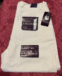 Lee Damen klassische Passform gerades Bein Jeans Gr. 6 Medium Baumwolle hoher Bund beige hellbraun - Bild 1 von 1