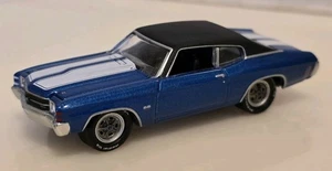 1/64 Johnny Lightning 1971 Chevrolet Chevelle SS 454 Black 2003 Tomy Open Hood - Picture 1 of 8