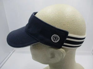 Tory Burch Sport Golf Schirmmütze Kappe blau weiß Tennis Stretchband gestreift Herren - Bild 1 von 9