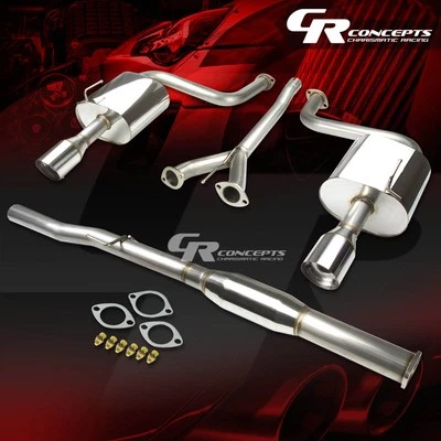 SISTEMA DE ESCAPE CATBACK TUBO DOBLE PUNTA SILENCIADOR 4" PARA 09-15 NISSAN MAXIMA A35 V6 Foto 1 de 2