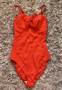 North End Red Swimsuit 50s Style - Picture 1 of 7