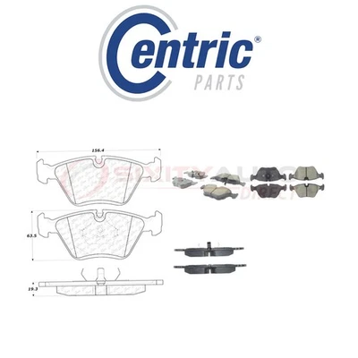 Centric Ceramic Disc Brake Pads w Shims for 1993 BMW 525iT 2.5L L6 - sb Foto 1 de 4