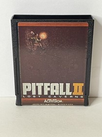 Pitfall II 2 Lost Caverns (Atari 2600, 1984) Authentic Cart Only Cleaned Tested