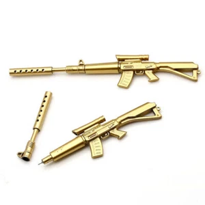 1x Creative Pen Black Ink Writing Pens Rifle Gun Shape Gel Pen Stationery Office - Picture 1 of 12