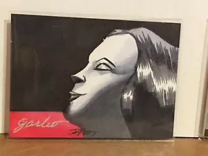 Carta schizzo artista Jim Kyle Autografo 2008 film Breygent Greta Garbo 1/1 RARA  - Foto 1 di 2