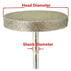 100mm Cylinder Diamond Grinding Head Coated Cylindrical Burr Bit Mounted Points - Picture 1 of 11