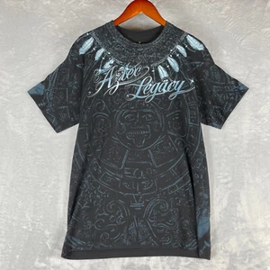 C & H Affliction Style Shirt Y2K Large Crest Eagle Snake Aztec Legacy Grunge - Picture 1 of 6