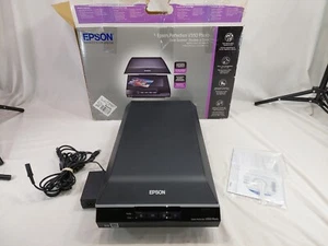 Epson Perfection V550 Scanner Photo Film Color 6400 DPI Black w/ Power Supply - Picture 1 of 13