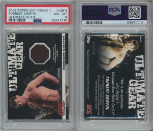 2009 Topps Round 1 UFC Forrest Griffin Ultimate Gear PSA 8; RARE - Picture 1 of 1
