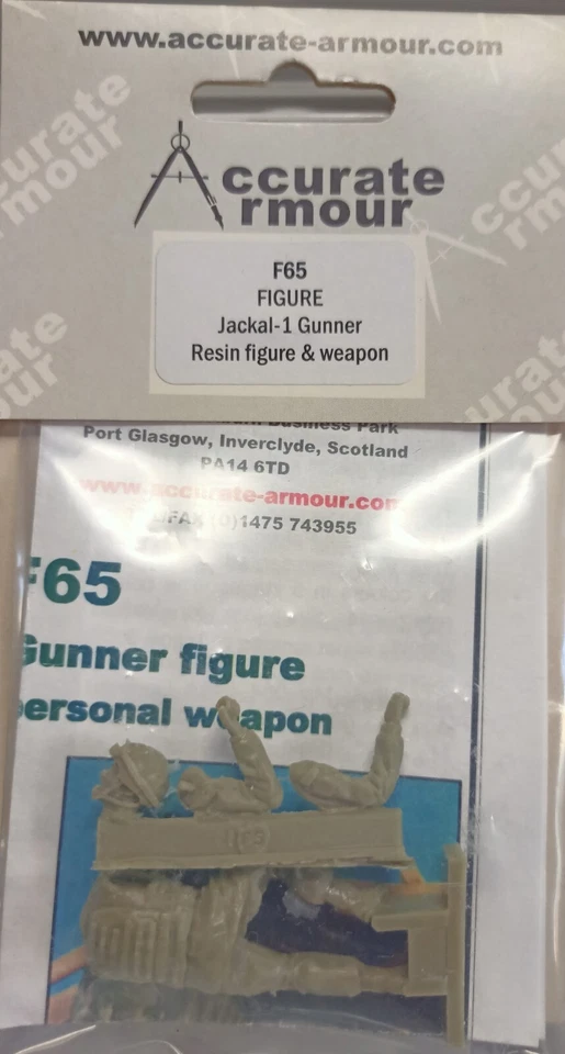 MODELLISMO- Jackal-1 Gunner  - ACCURATE ARMOUR F65 1/35 scale - Immagine 1 di 1