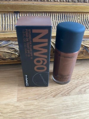 New MAC Studio Fix Fluid Make-Up Foundation, NW60, SPF/LSF 15, NP €36+ OVP - Bild 1 von 4
