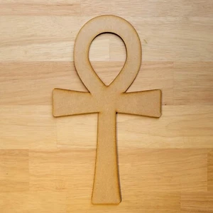Egyptian Ankh Symbol Craft Shapes Wooden Blank 10-60cm Decoration Embellishment - Picture 1 of 11