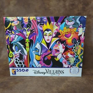 Rompecabezas de villanos de Walt Disney 550 piezas con póster de Ceaco 12+ Úrsula Maléfica - Imagen 1 de 5