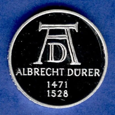 1971 Germany Proof Silver 5 M Albrecht Durer - Image 1 of 2