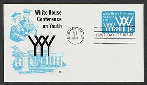 #U555 6c White Conf. On Youth, Cover Craft FDC **ANY 5=FREE SHIPPING** - Picture 1 of 1