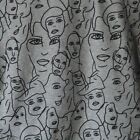 Anthropologie Eva Franco Forever Face Sweatshirt Gray Top Peplum Women's Medium