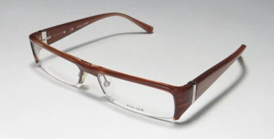 POLICE V1551 9N3 MEDIA LLANTA BISAGRAS DE RESORTE MARCA INFORMALES CÓMODAS GAFAS Foto 1 de 4